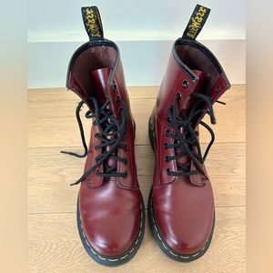 Maroon Doc Martins !
